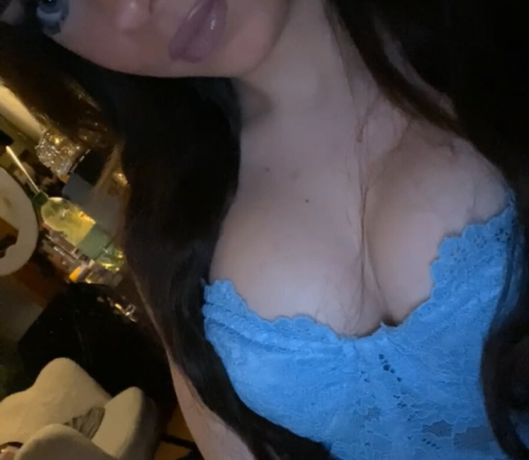 Blue bra