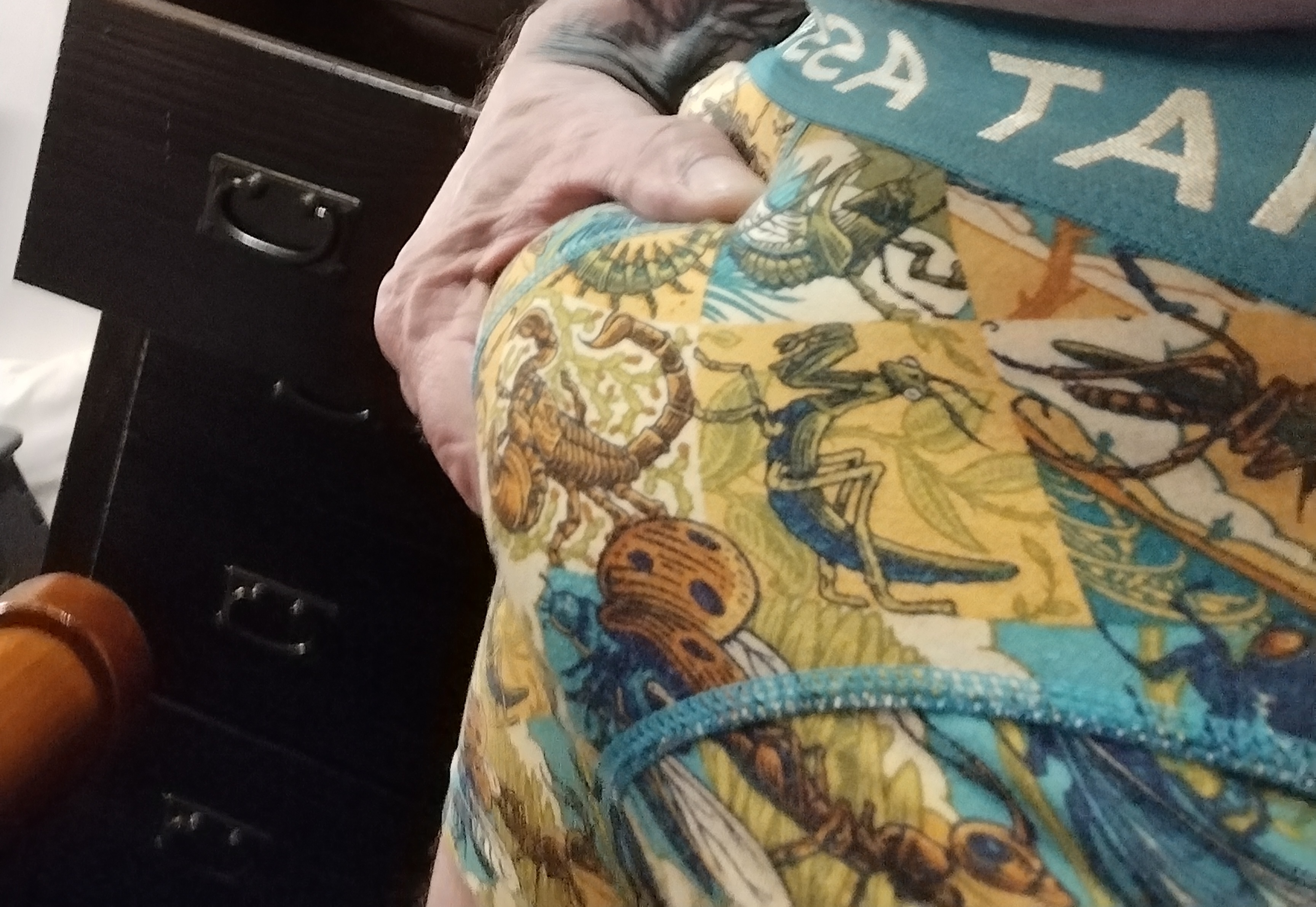 Freshly worn boxers
